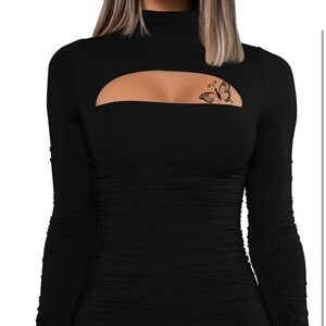 Amazon Black Long Sleeve Dress
